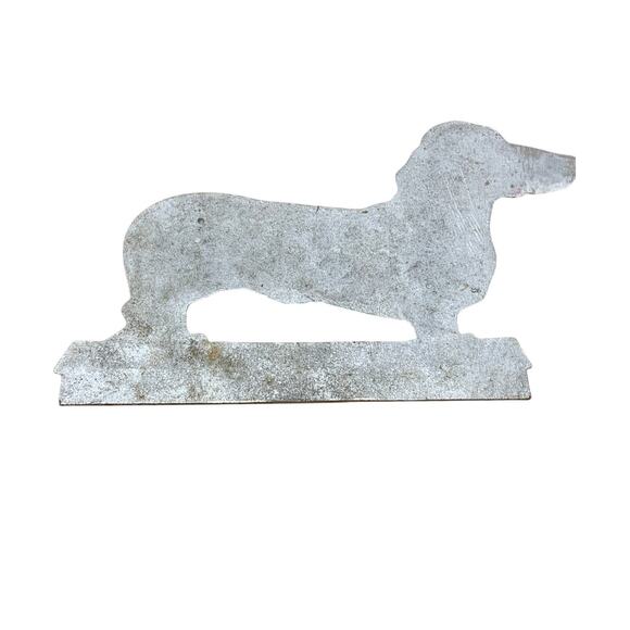 Vintage Aluminum Dachshund Dog Mailbox Topper Sign Wall Plaque - - Picture 5 of 7